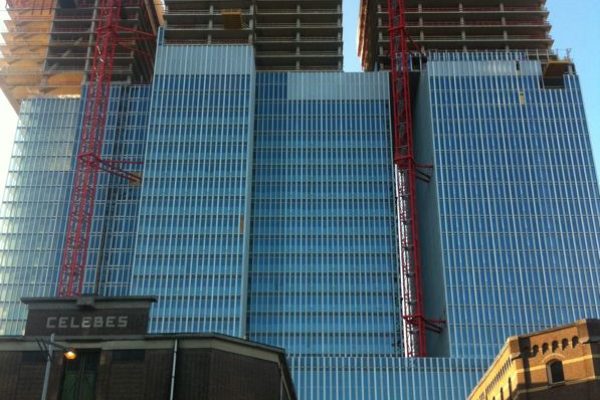 Curtain wall fitting on a huge building, you can work on similar projects like this 